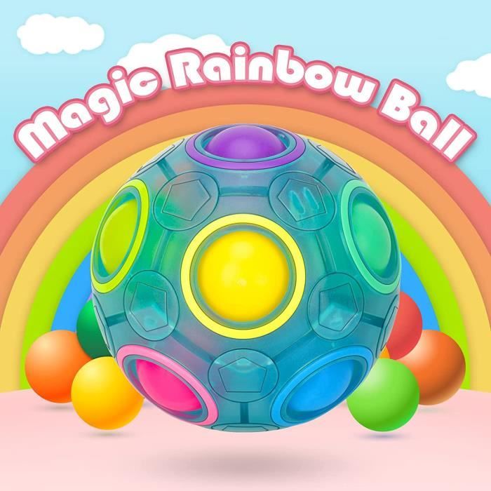 Casse tête Rainbow balle magique 11 couleurs éducatif anti-stress puzzle 3d
