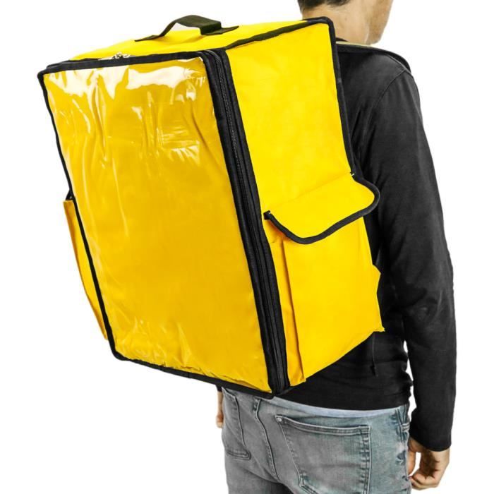 CityBAG Sac à dos isotherme 49 x 50 x 23 cm jaune pour la livraison des  commandes de nourriture en moto et vélo - Cdiscount Maison