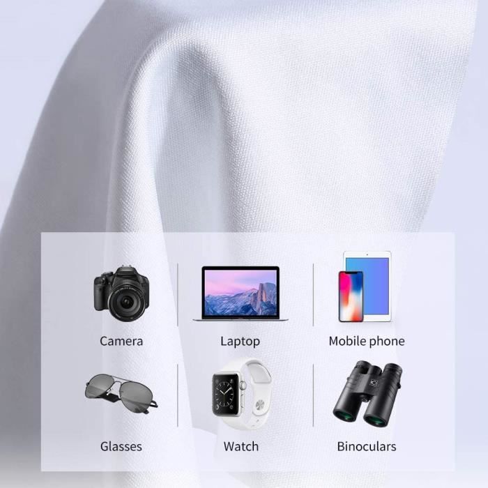K&F Concept Kit de nettoyage pour appareil photo 6 en 1 avec chiffon de  nettoyage sous