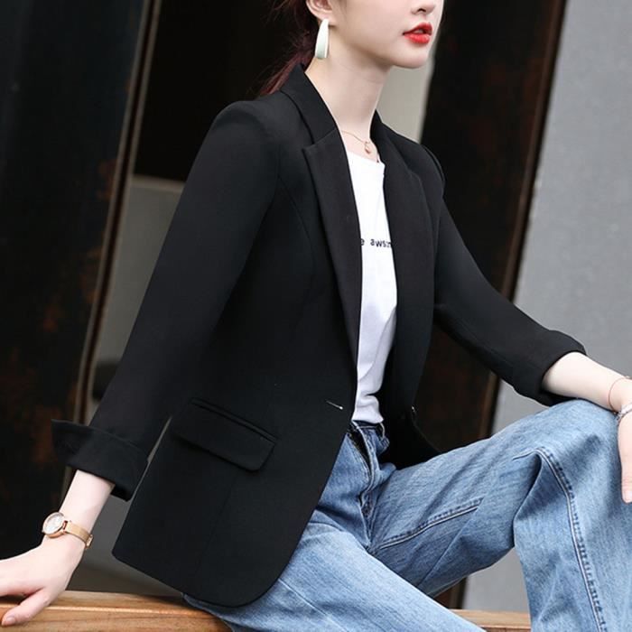 Veste blazer noire femme outlet