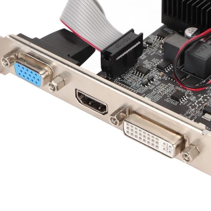 Dpofirs Scheda Grafica GT 730 4GB DDR3 128 Bit – Ventola Silenziosa, Porte VGA/DVI/HDMI, Bassa Profilo Per PC Gaming - 2