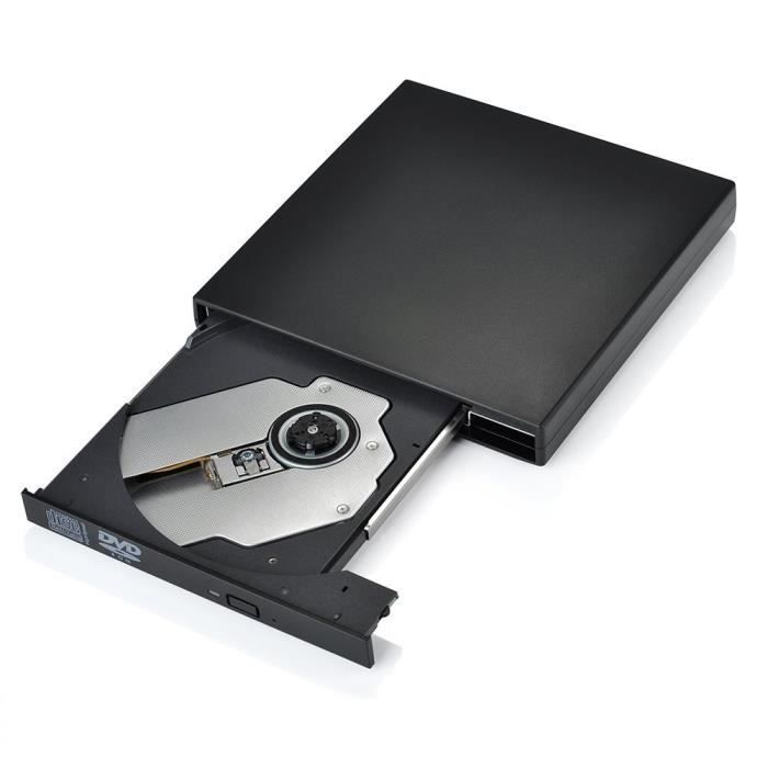 VSHOP® Lecteur CD DVD externe USB 2.0 Slim avec Lecteur DVD ROM + CD ROM  Drive Graveur CD pour Netbook, Notebook, ordinateur de - Cdiscount  Informatique
