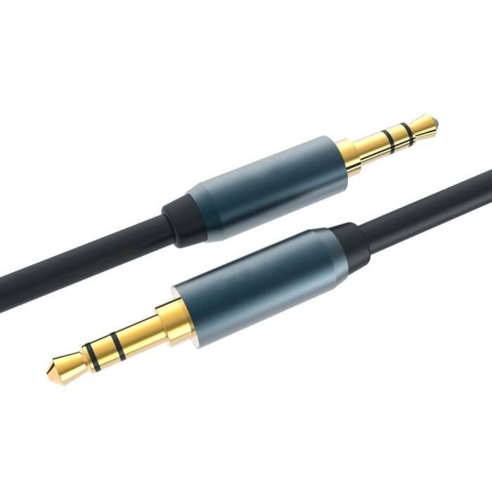 Cable Audio Voiture Casque Adaptateur Prise Jack Auxiliaire pour Samsung  S22/S21/S20/S10/S9/S8 Phonillico® - Cdiscount Informatique