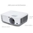ViewSonic PA503X Videoprojecteur XGA 1024x768 Pixels, 3600 lumens, compatible 3D, HDMI, VGA, Haut-Parleurs 2W-3