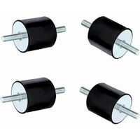 Lot De 4 Amortisseurs Anti-Vibrations M8 Silentbloc Caoutchouc – VD30*15 M8*15 | Supports Amortisseurs Pour Bateau, Voiture, Moteur, Pompe, Compresseur