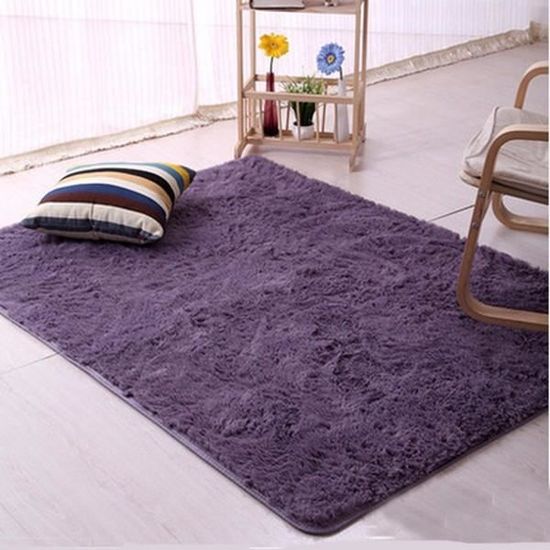 Tempsa Tapis De Sol Pour Salle Chambre Gris Violet Achat Vente Tapis Soldes Cdiscount