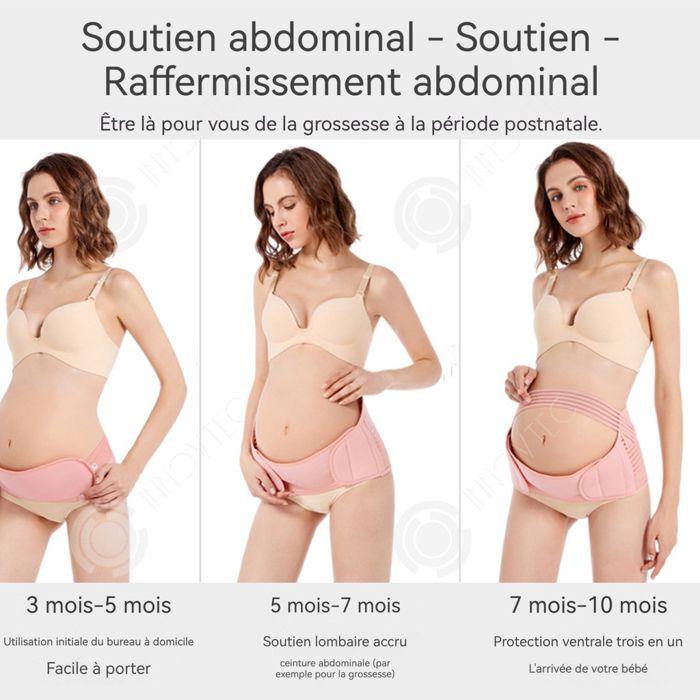 Ceinture De Grossesse 3 En 1 - Bandeau Abdominal Postpartum - Pour Femme Après L'accouchement - 11