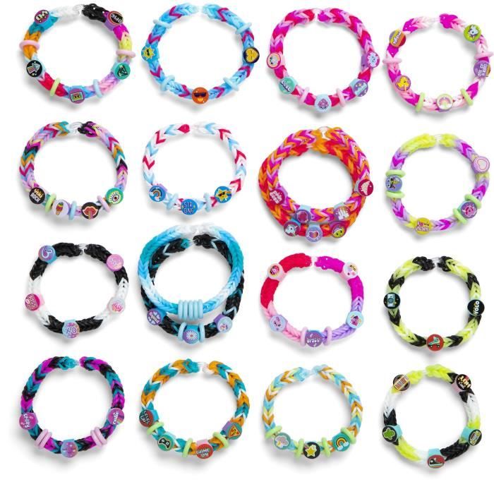 Coffret - BANDAI - Rainbow Loom Beadmoji Deluxe - CD0124, pour faire une multitude de bracelet Rainbow Loom - Jeux - Jouets