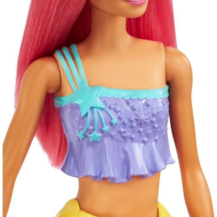 Poupée Barbie Sirène Violet/Turquoise 30 cm Dreamtopia