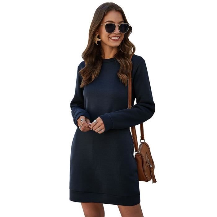 Robe droite manche longue clearance