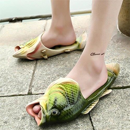 Sandales de Plage Poisson Uniqstore Vert 32 33 EU Vert