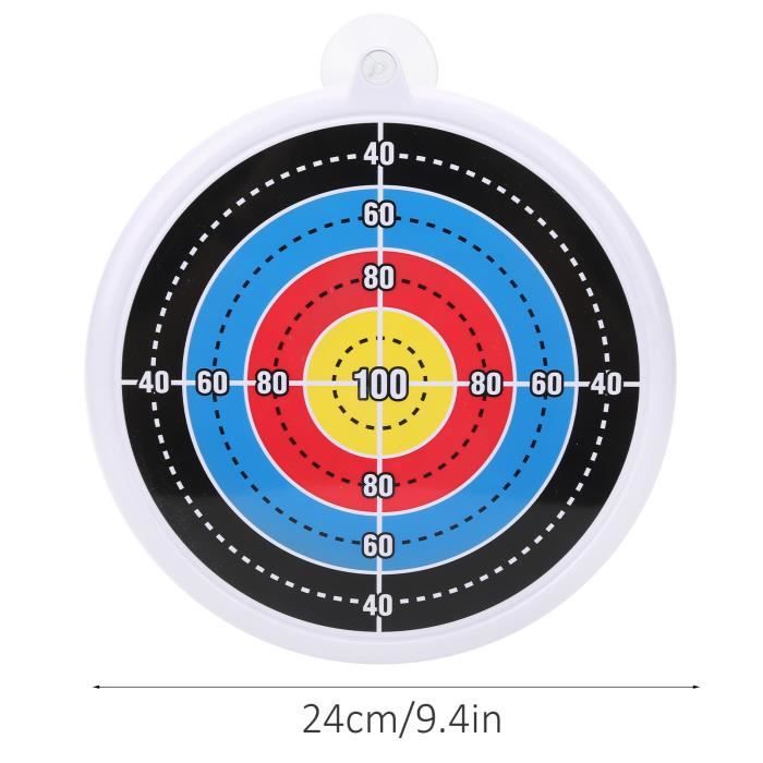 Cible de tir à l'arc enfant SURENHAP - Jouet à ventouse intérieure -  Diamètre de 24 cm - Blanc - Cdiscount Jeux - Jouets