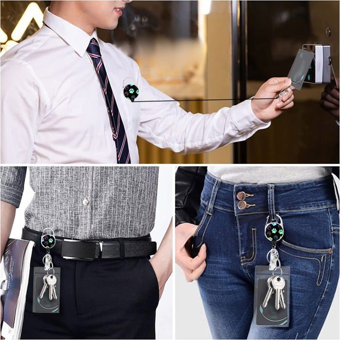 Porte-clés Souvenir En Cuir Pour Chien Et Chat – Forme Patte, Pratique Pour Ranger Tes Clés, Sac Ou Portefeuille