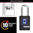 MASTER LOCK Cadenas Biométrique Haute Securité [Etanche] [Empreinte Digitale et Code Directionnel de Secours] 4901EURDLHCC-6