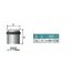 EVI Herrajes I-180-T finition laiton mat laiton Butoir de porte pack de 2 unit/és caoutchouc transparent