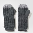 Moufles femme adidas à grosses mailles Climawarm - gris foncé/gris/gris - S-0