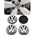 4 x 56mm VW  Caches Moyeux Centre Roue Logo Emblème pour Volkswagen Passat B6 B7 CC Golf MK5 MK6 Tiguan  #1J0601171 -0