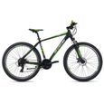 VTT semi-rigide 27,5" Morzine noir-vert 51 cm KS Cycling - Adulte - 21 Vitesses - Chemins et sentiers-0