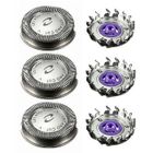 RICEEL Lot de 3 têtes de rasoir de rechange pour Philips Hq3 Hq4 Hq55