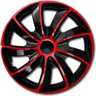 Enjoliveur 13 " QUAD universels noir-rouge NRM 4pcs