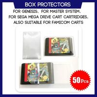 50 pcs - Boîte de protection pour Genesis, système maître pour Sega Mega Drive pour chariot de jeu Famicom, b