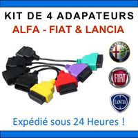Kit de 4 Adaptateurs FIAT ALFA ROMEO LANCIA COMPATIBLE FIATECUSCAN MULTIECUSCAN