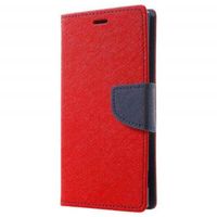 Coque iPhone 12 mini - Etui Housse Portefeuille Cartes Fermeture Antichoc Rouge (bleu)