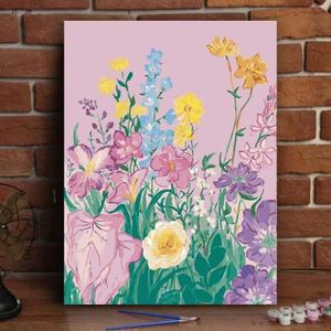 Kit Peinture Acrylique Débutant BRICOLAGE Peinture Par Numéros Pour Les Adultes Et Les Enfants, Pré-toile Peinture Acrylique Peinture Par Numéros Adulte