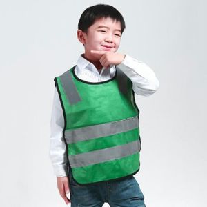 KIT DE SÉCURITÉ GILET DE SECURITE Taille  vert Gilet réfléchissant haute visibilité pour enfants, vestes, gilet pour étudiants garçons et filles,