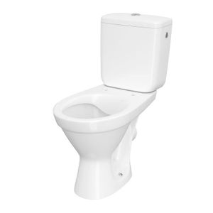 WC - TOILETTES Pack WC A poser - ALLIBERT - Flexo - Cuvette semi-rimless - Réservoir en céramique - Bouton poussoir chromé