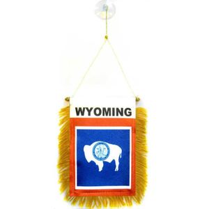 GUIRLANDE NON LUMINEUSE Fanion Wyoming 15x10cm - Etat américain - USA - Et
