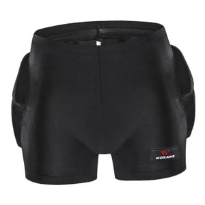 Noir Protection Pantalon Rembourré de Moto Vélo Cuissard Armure Protecteur de Hanche Noir S 