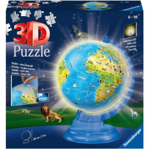 PUZZLE Ravensburger - Puzzle Globe Illuminé 3D Ball éduca
