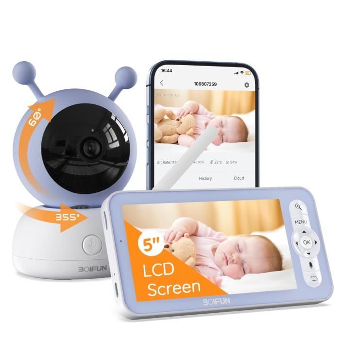Caméra de surveillance de bébé 3.2 « LCD Audio numérique pour enfants  Téléphone de bébé Audio bidirectionnel Vision nocturne Surveillance de la  température Mouvement uniquement - Italie, Produits Neufs - Plate-forme de