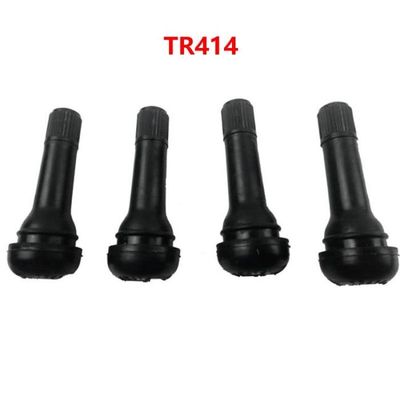 SJBAUTYO Lot de 16 Tige de Valve de Pneu TR414, Standard Noire Tige Valve Pneu Valve Pneu Voiture pour Camions Tout-Terrain, VTT, SUV