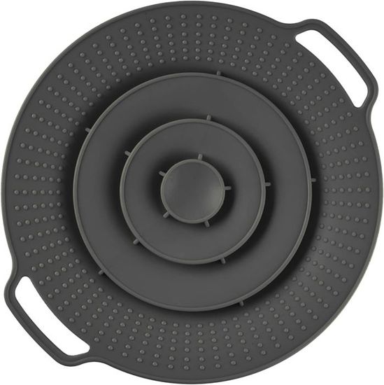 Couvercle Anti-débordement En Silicone - Pour Casseroles 15 à 26 Cm, Résiste à 230°C, Poignée Anti-brûlure - 8