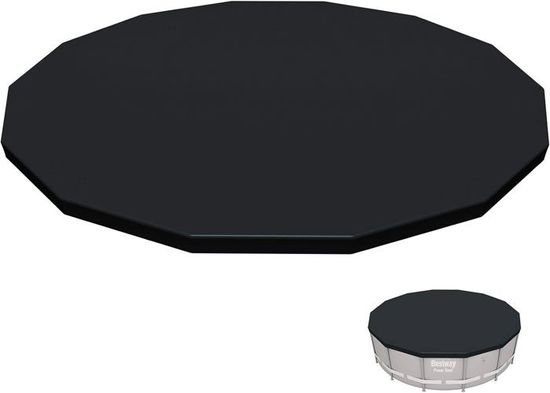 Bâche 4 Saisons Pour Piscine Hors Sol Ronde - Diamètre 457 Cm - Protection Anti-Débris Et Anti-Algues