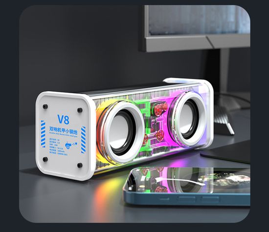Transmetteur FM Bluetooth 5.0 Voiture – Double Port USB, Lumière RGB, Appel Mains Libres, Supporte USB/TF