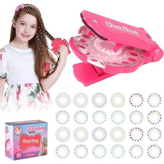 Rose Machine Strass Cheveux, Strass Cheveux Contient 360, avec Poignée Kit Styling Tool, Facile à Utiliser - Beaux-Arts et Loisirs créatifs Rose Machine Strass Cheveux, Strass Cheveux Contient 360, avec Poignée Kit Styling Tool, Facile à Utiliser - Beaux-Arts et Loisirs créatifs