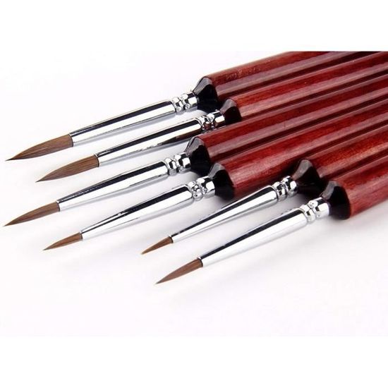 15 Pinceaux Miniatures Pour Détails - Peinture Acrylique, Huile, Aquarelle - Idéal Figurines, Warhammer, Nail Art