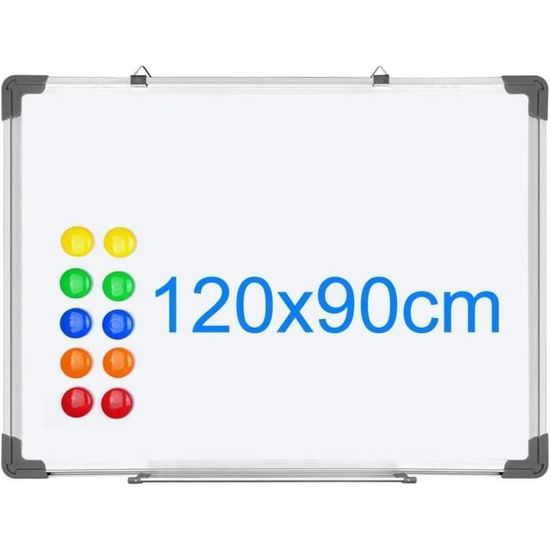 Mini Tableau Blanc Portable A5 Bleu Marine - 8 Marqueurs + Effaceur - Réutilisable Notes & Listes