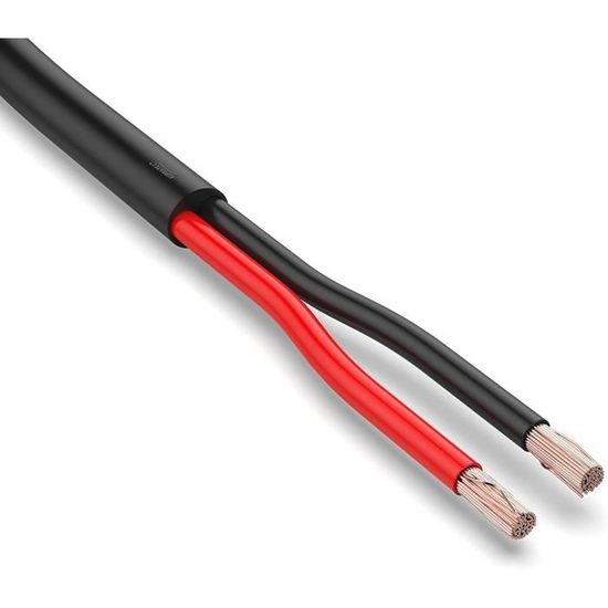 Auprotec Cavo Elettrico Per Veicoli - 10 Metri, 2x0,5 Mm², Rotondo, A 2 Fili, Resistente A Olio E Benzina, Per Rimorchio E Auto (DIN ISO 6722) - 3