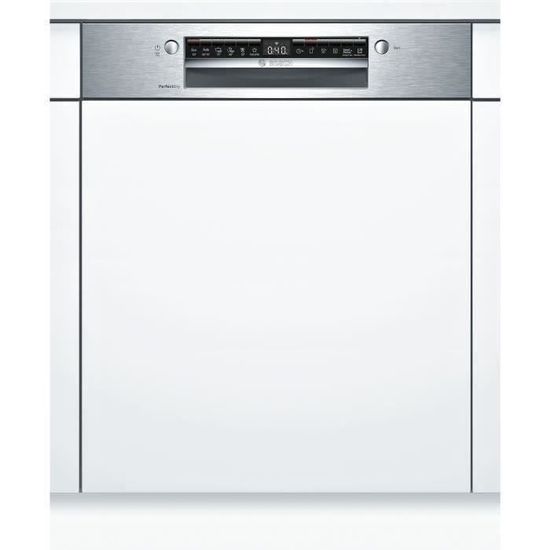 Lave-vaisselle intégrable BOSCH SMI6ZCS00E SER6 - 14 couverts - Induction - L60 cm - Classe A - 44dB - Metallic