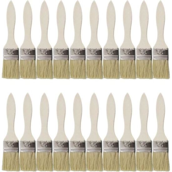 Kit 20 Pinceaux Nylon CNMTCCO - Pour Acrylique, Huile, Aquarelle & Peinture Faciale