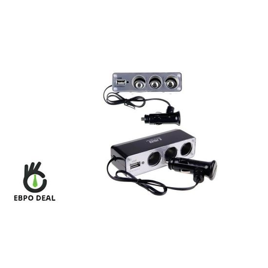 Prise USB Double Port 118W Aluminium - PD 100W + QC 18W - Pour Camping-car, Bateau, Voiture 12V/24V - Montage Encastré