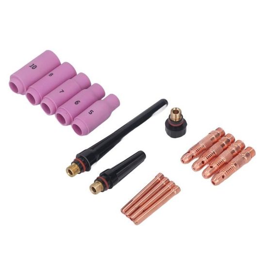 Kit 8 Pièces Joints Isolants TIG RIVERWELD - Compatible Torches 17 18 26 PTA DB WP - Accessoires Soudage TIG