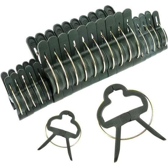 30 Clips Mural En Forme De Feuilles Pour Plantes Grimpantes - Fixation Adhésive Invisible - Organisation Vignes Et Fils