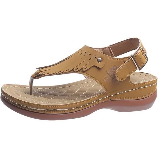 Sandales Orthopédiques Femme été - Claquettes Confortables Nu-pieds - Idéal Pour Pieds Sensibles - 8