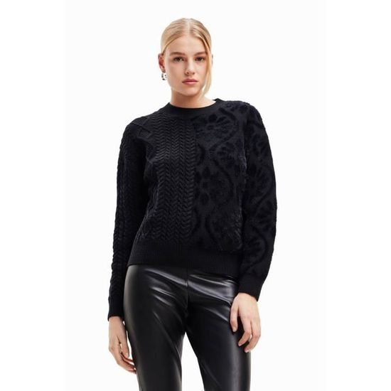 Pantalon Cargo Poches Noir Desigual Femme - 2311372-noir00