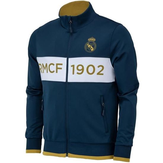 Cadeau Fan Real Madrid Veste Officielle Real Madrid - Collection Football Homme Et Enfant - Polyester - Tailles S Au XXL Tenue Du Real Madrid 2022